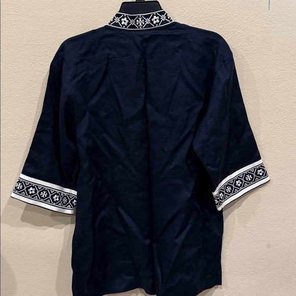 NWT Tory Burch bikini swimsuit cover up linen tunic size XS - Picture 5 of 5